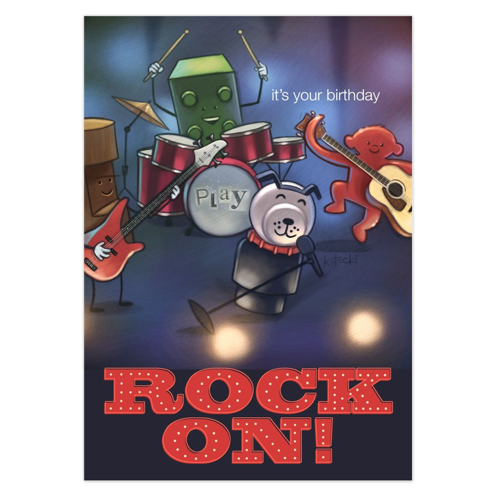 Rock On Greeting Card