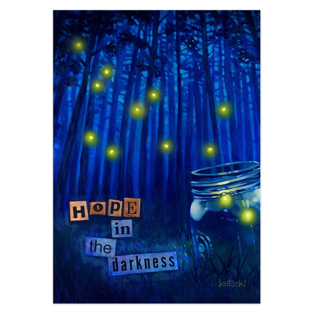 Hope In The Darkness Greeting Card