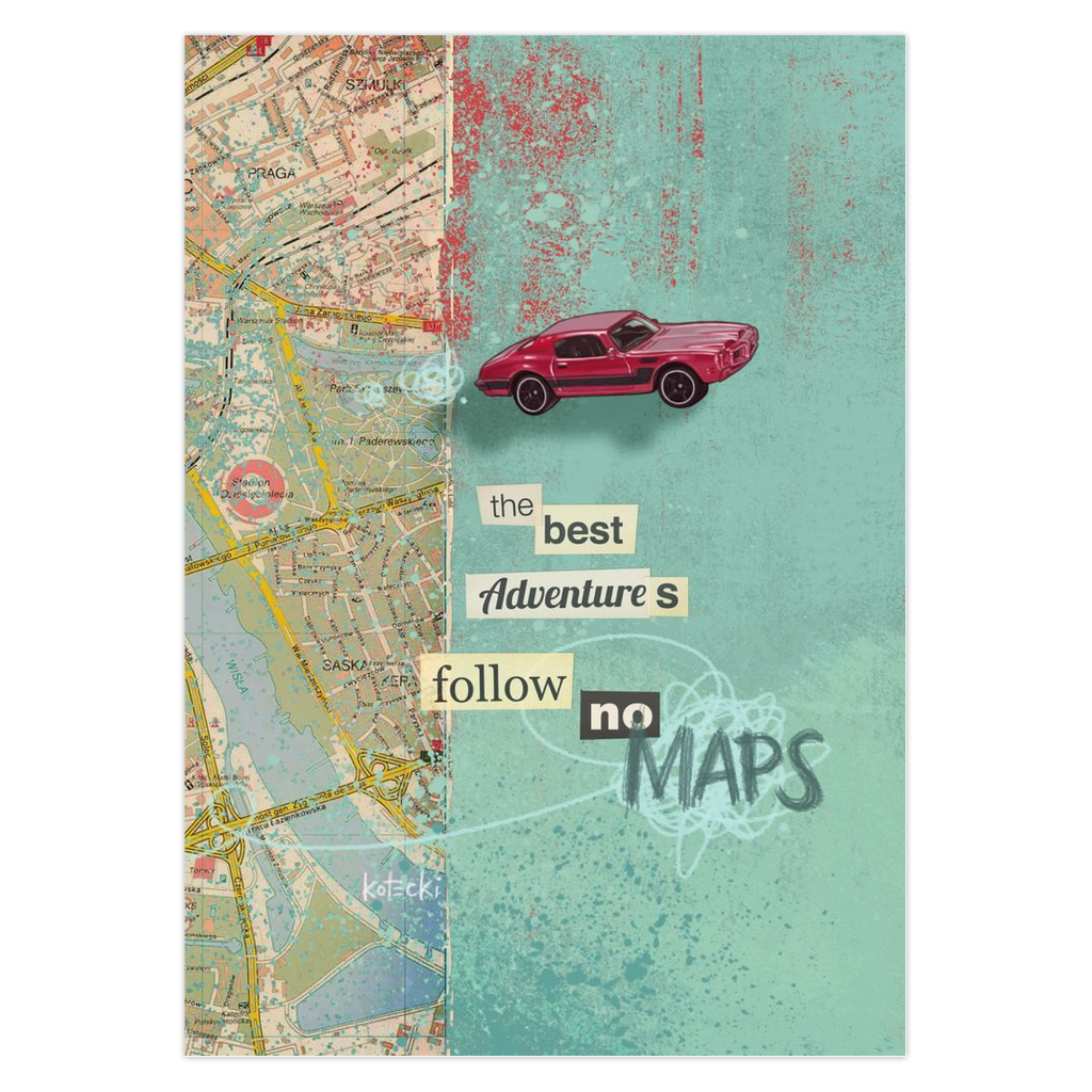 Follow No Maps Greeting Card