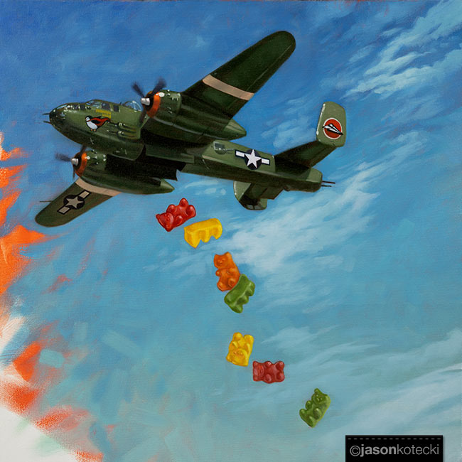 Bear Attack Original Art