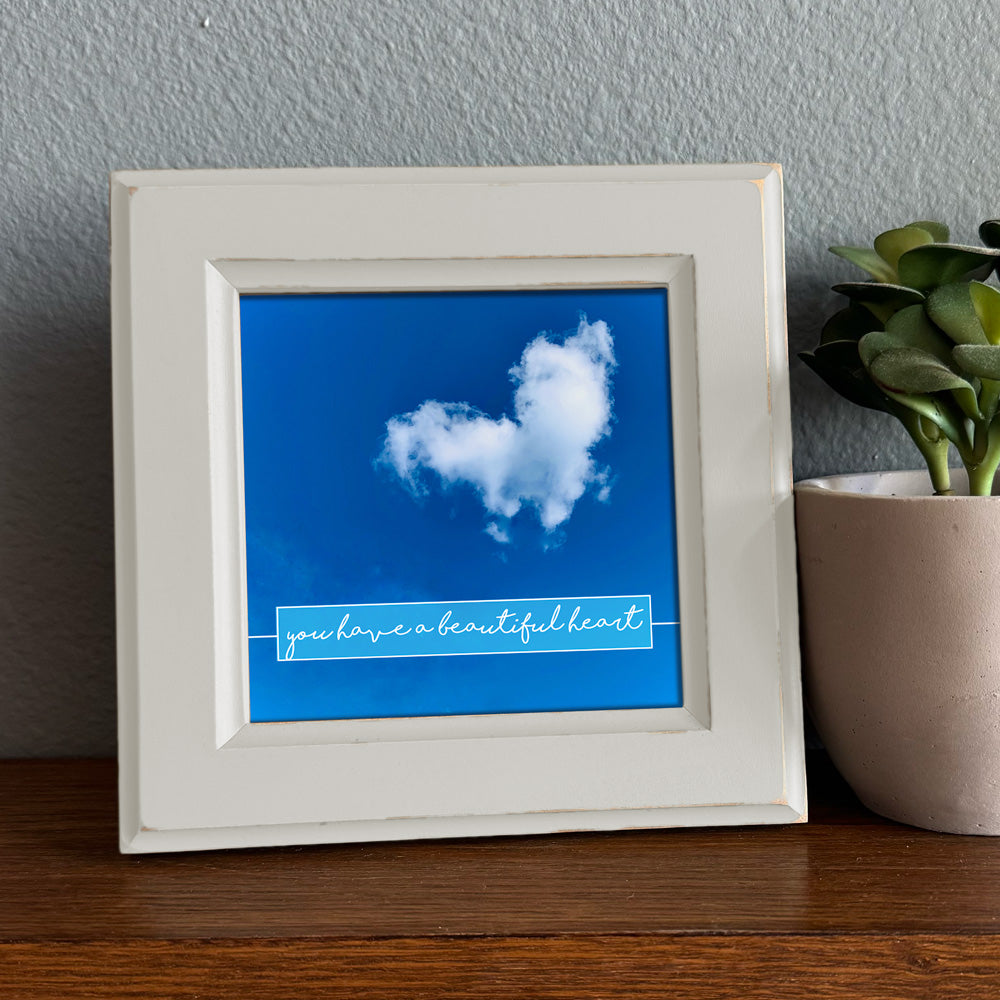 Cloud Heart Framed Print