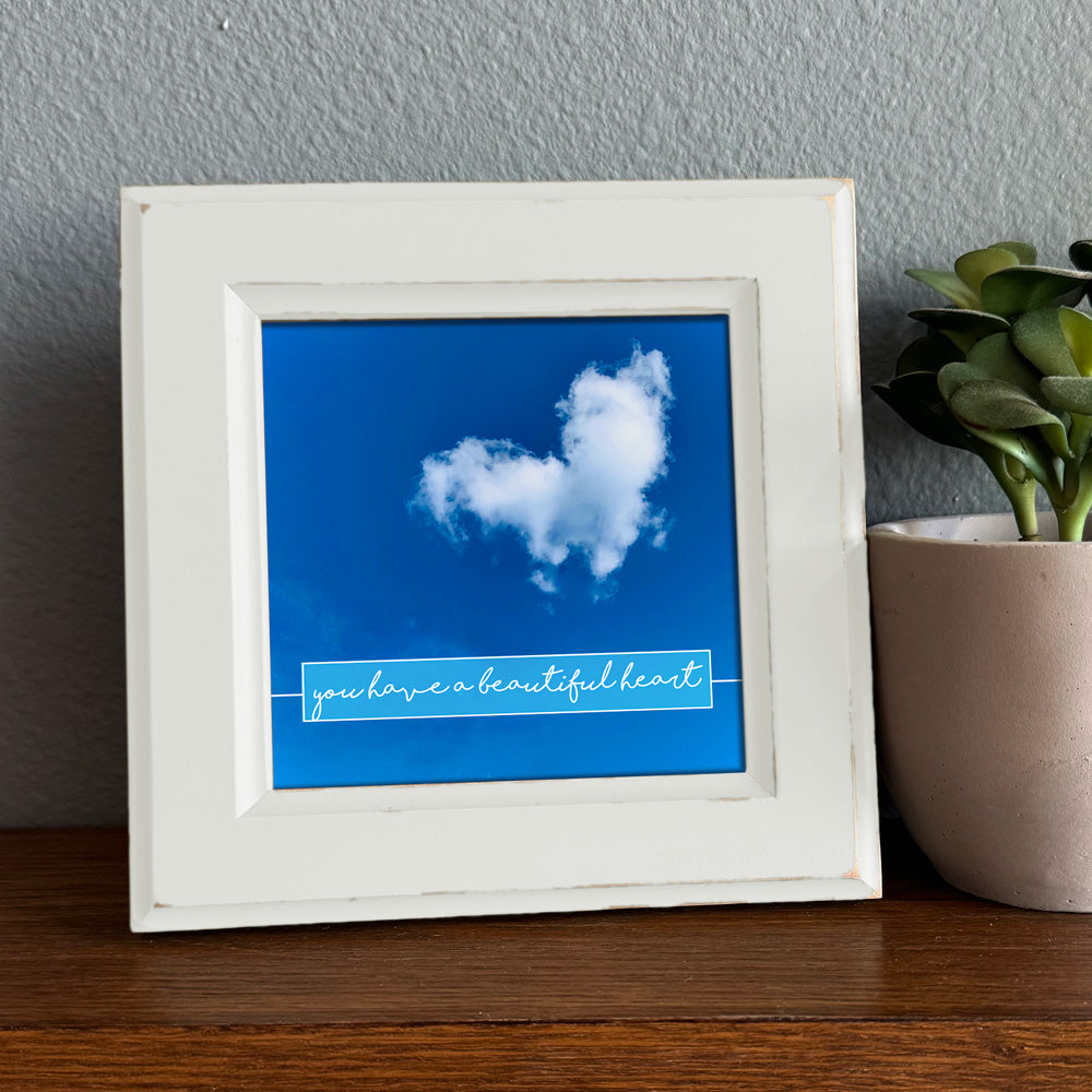 Cloud Heart Framed Print