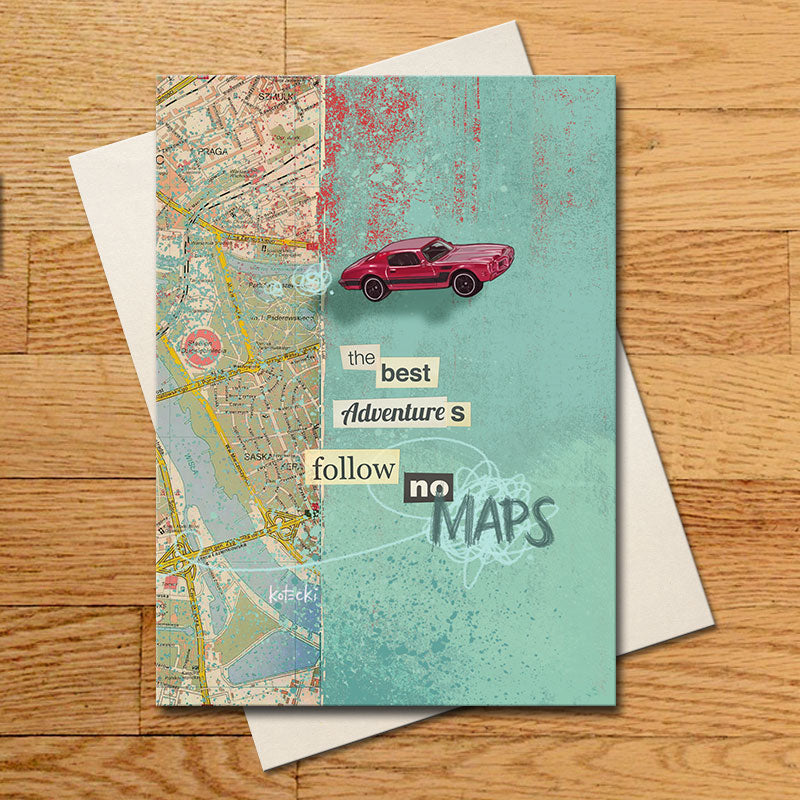 Follow No Maps Greeting Card