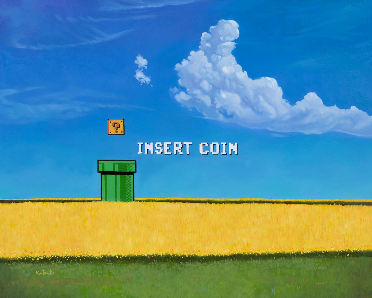 Insert Coin Original Art