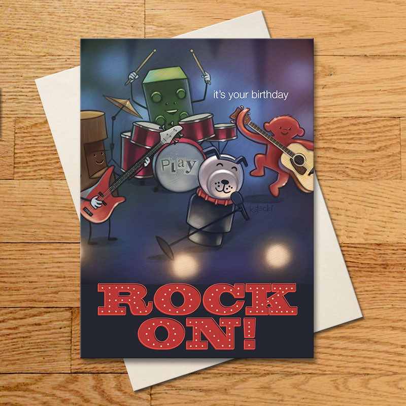 Rock On Greeting Card