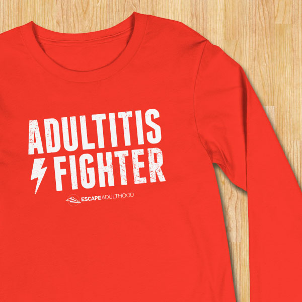 Adultitis Fighter Long Sleeve Tee