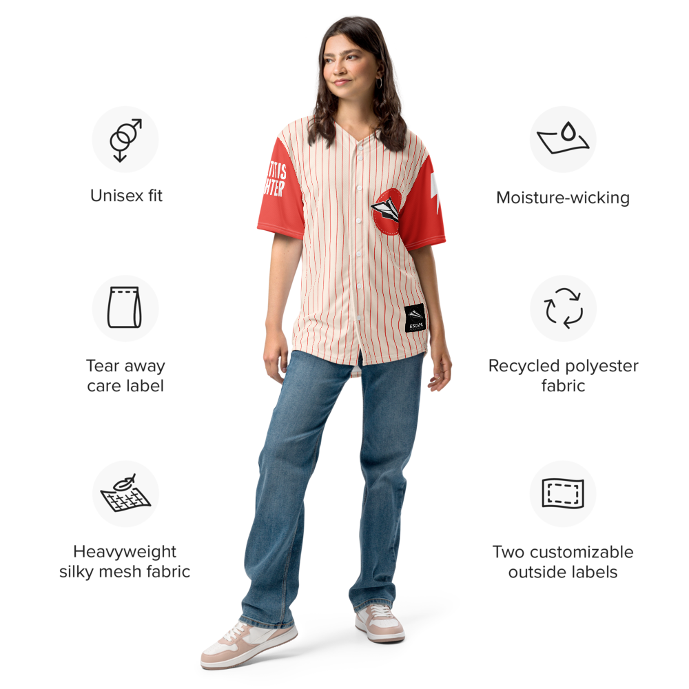 Adultitis Fighter Baseball Jersey