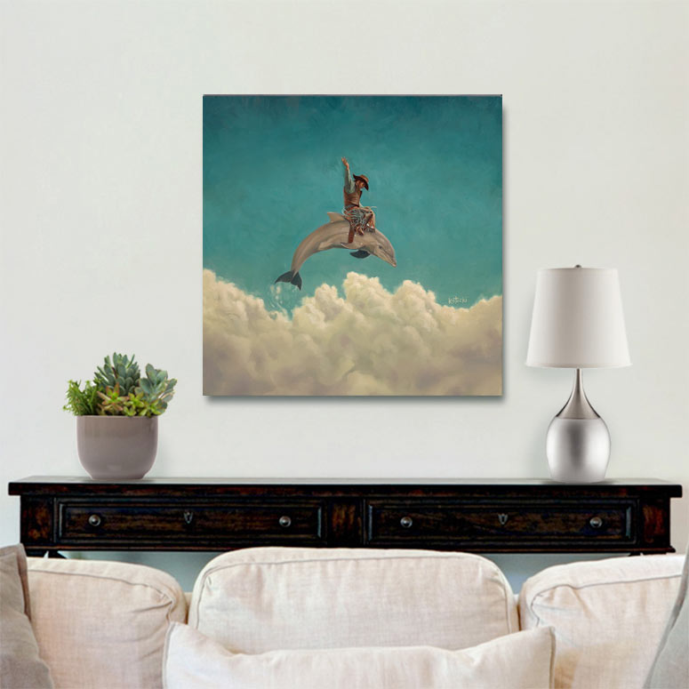 Rodeo Dolphin Print