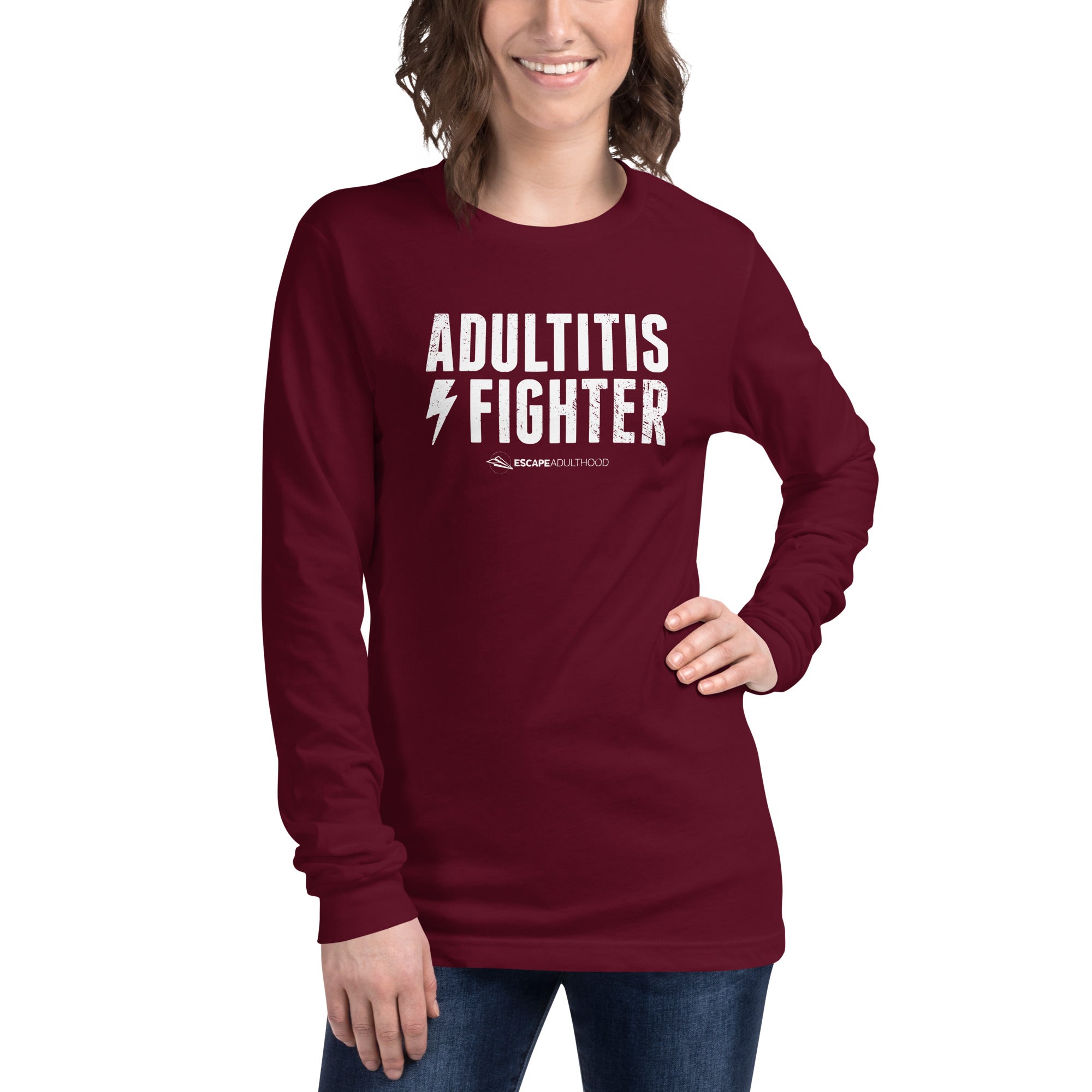 Adultitis Fighter Long Sleeve Tee