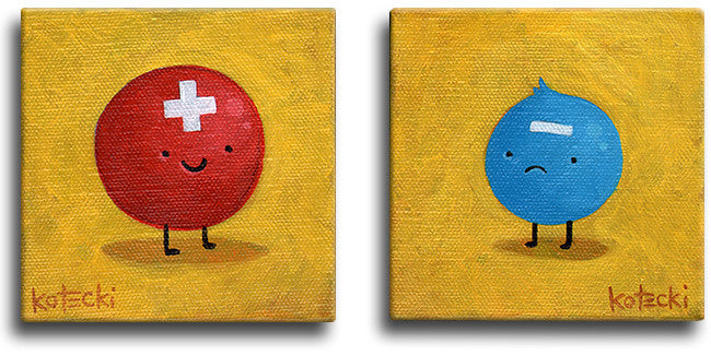 Proton & Electron Original Art
