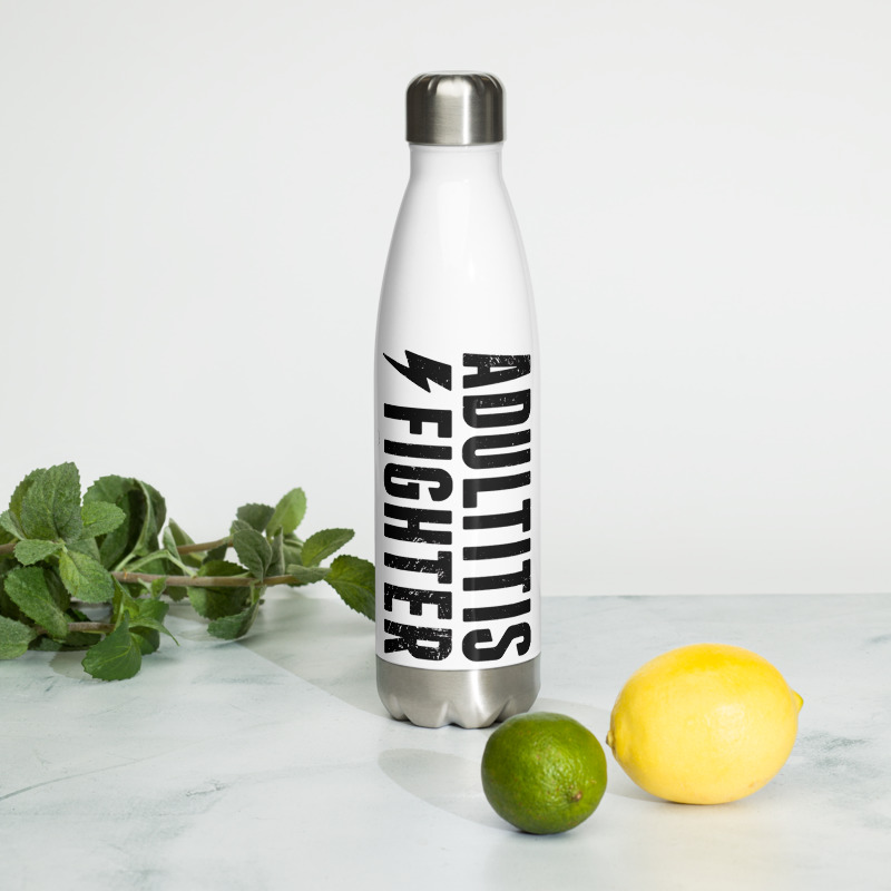 Adultitis Fighter Stainless Steel Water Bottle