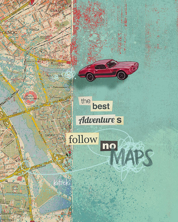 Follow No Maps Print