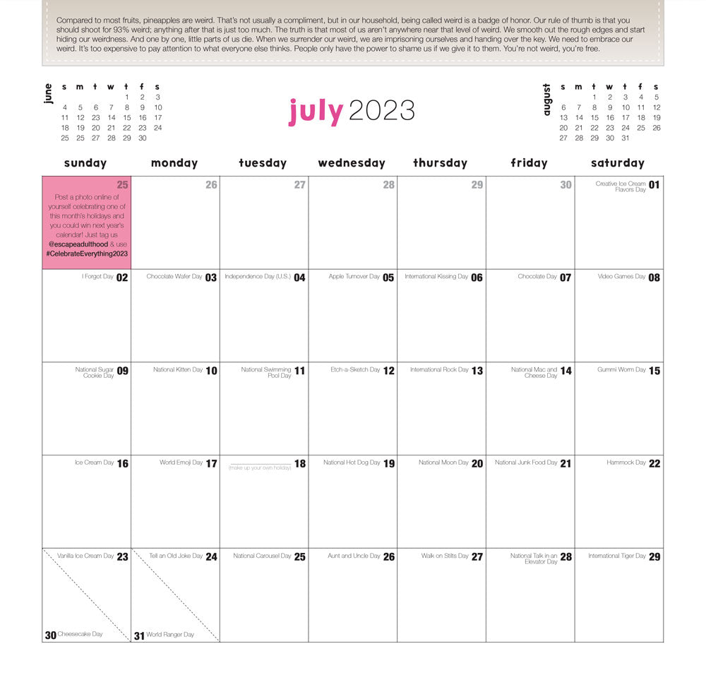 Celebrate Everything 2023 Wall Calendar