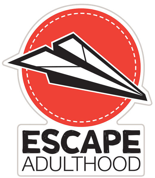 Red Escape Adulthood Vinyl Sticker