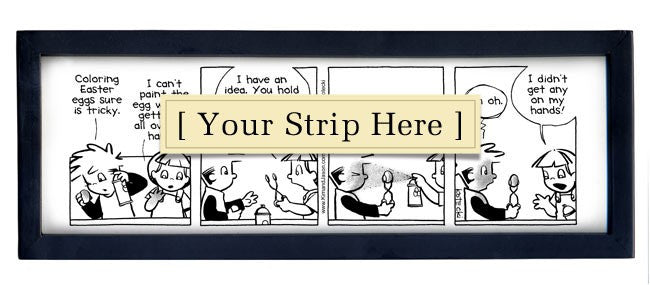 Framed Kim & Jason Comic Strip