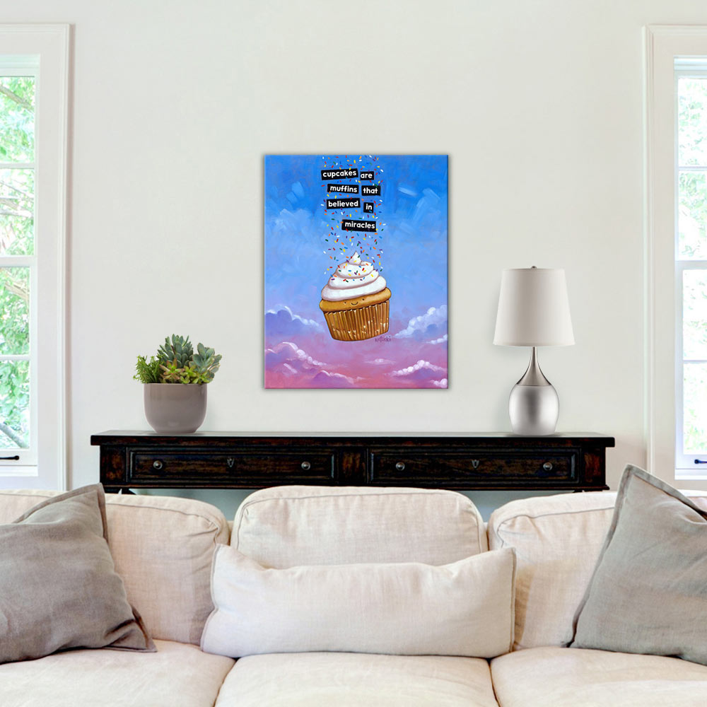 Cupcakes Are Miracles Gallery Canvas Print