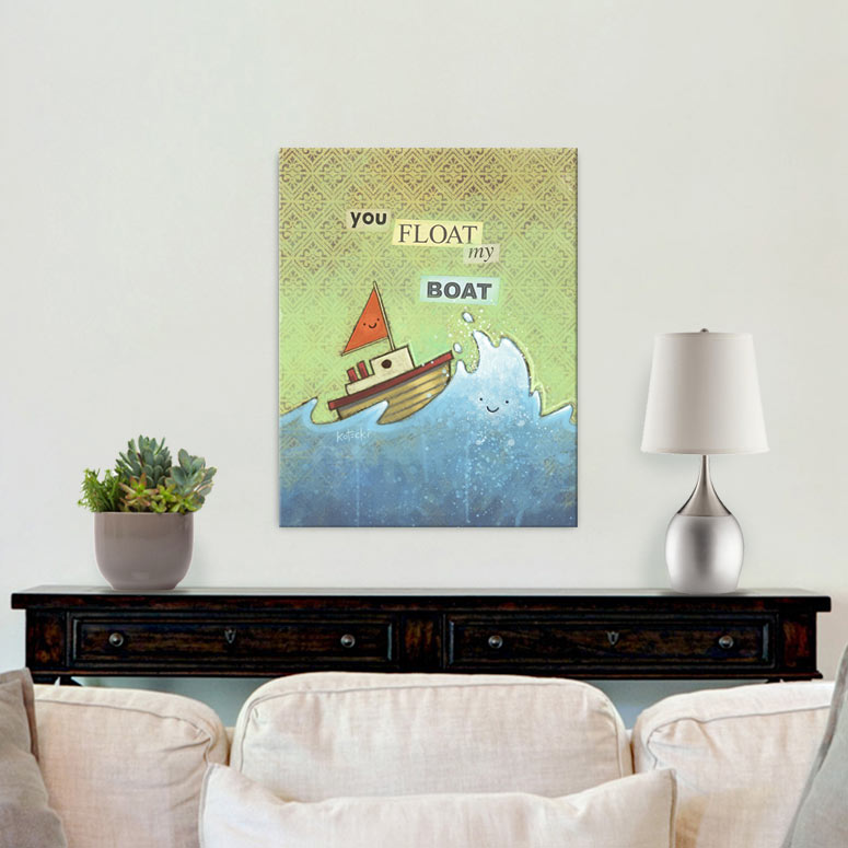 You Float My Boat Gallery Canvas Print