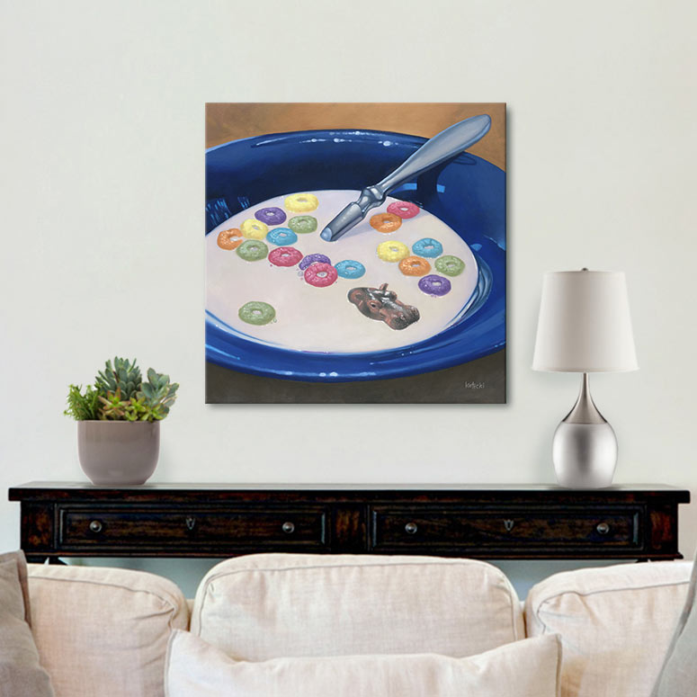 Hippoposterous Gallery Canvas Print