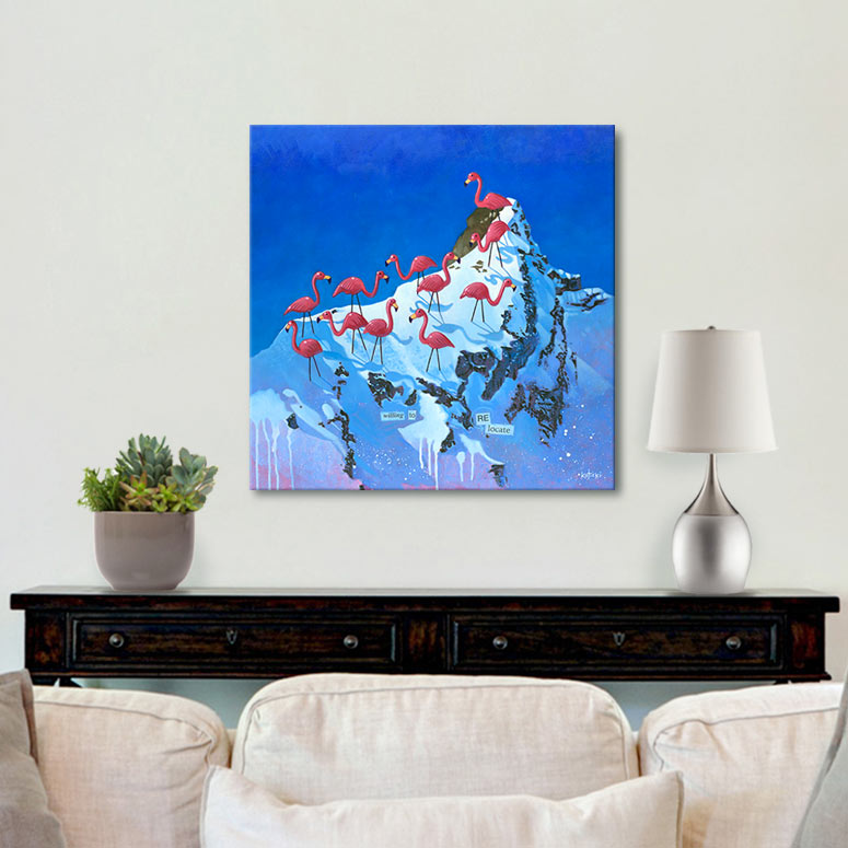 Willing To Relocate Gallery Canvas Print