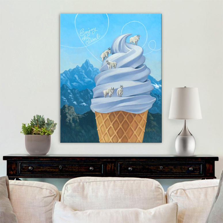 Enjoy the Climb Gallery Canvas Print