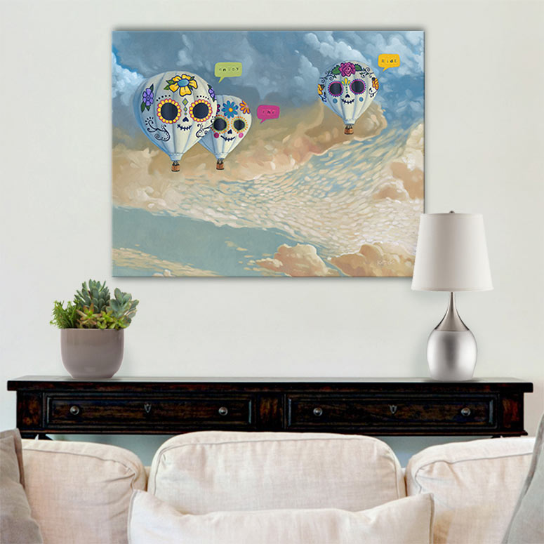 Enjoy The Ride Gallery Canvas Print