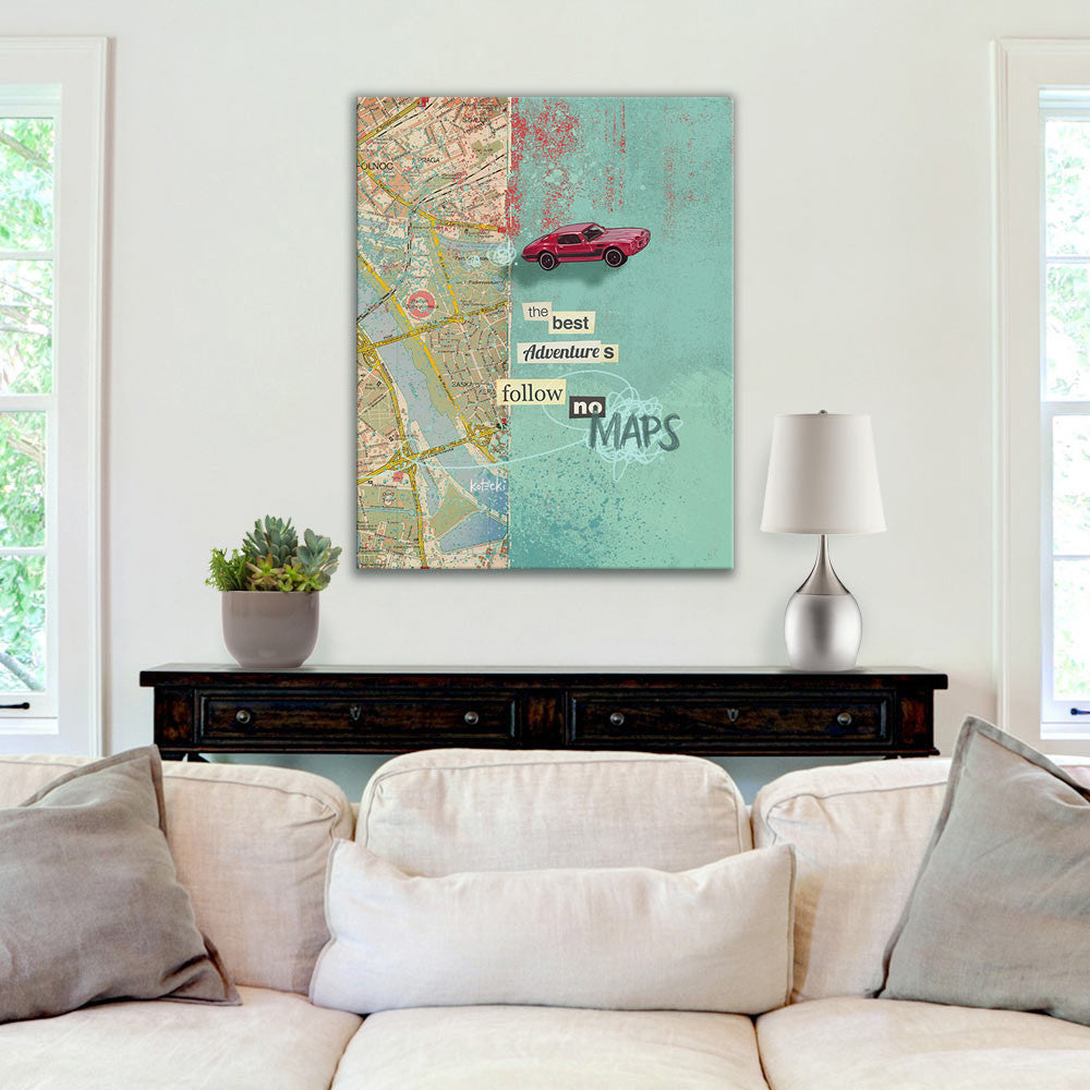 Follow No Maps Gallery Canvas Print