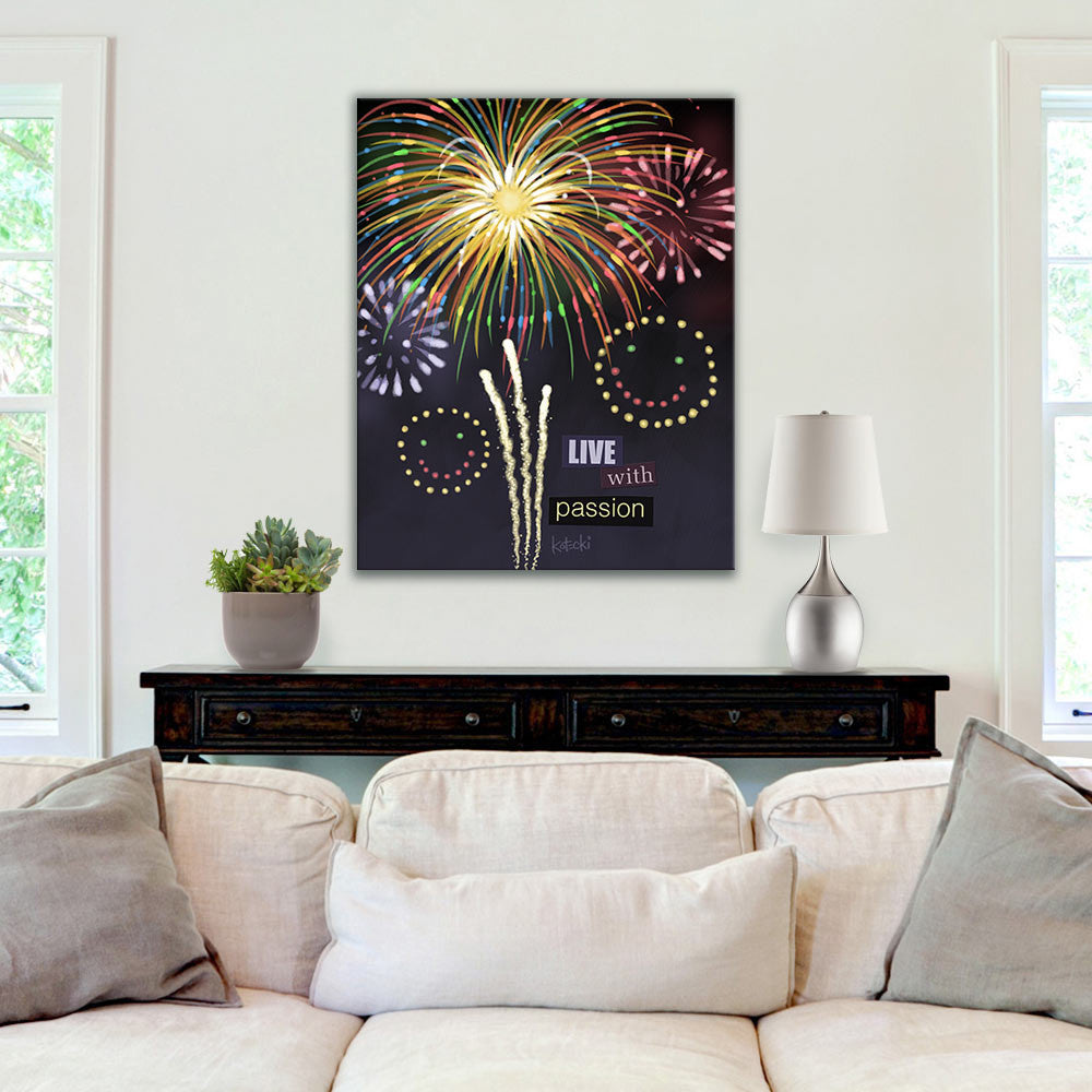 Live with Passion Gallery Canvas Print