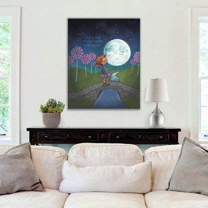 To The Moon and Back Gallery Canvas Print
