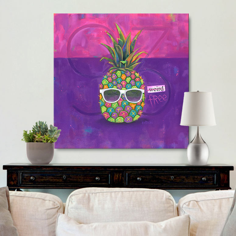 93% Weird Gallery Canvas Print