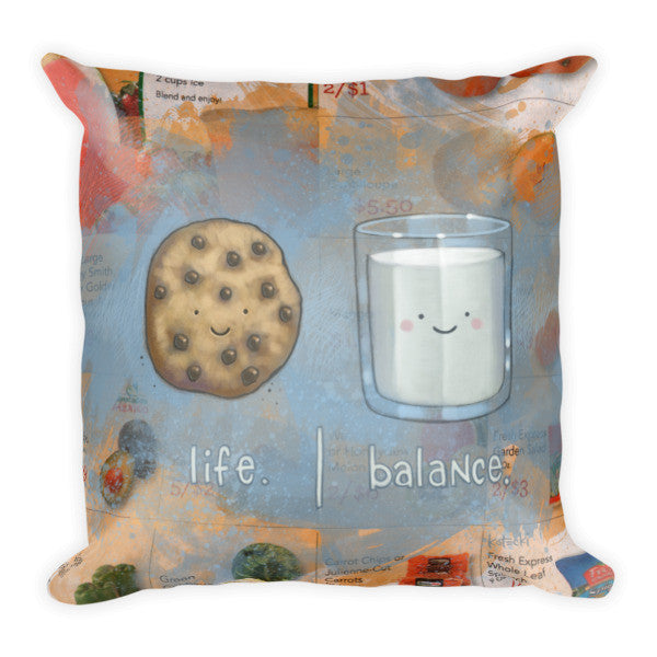 Milk &amp; Cookie Life Balance Pillow