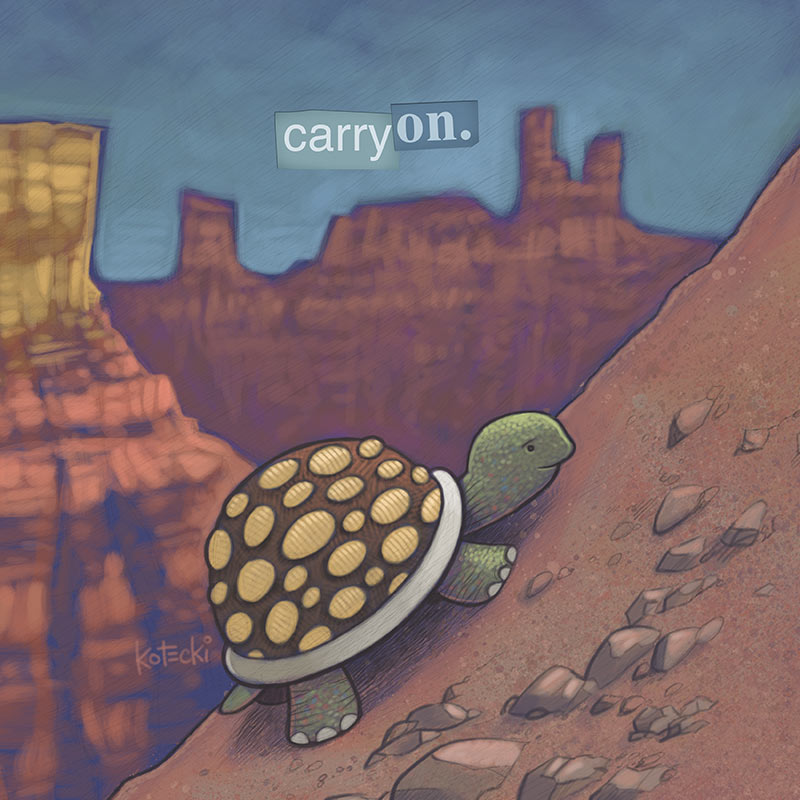 Carry On Print