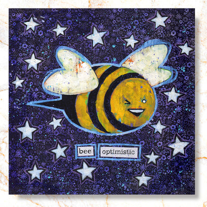 Bee Optimistic (Wondernite Edition) Mini Print - Timed Release ⏳