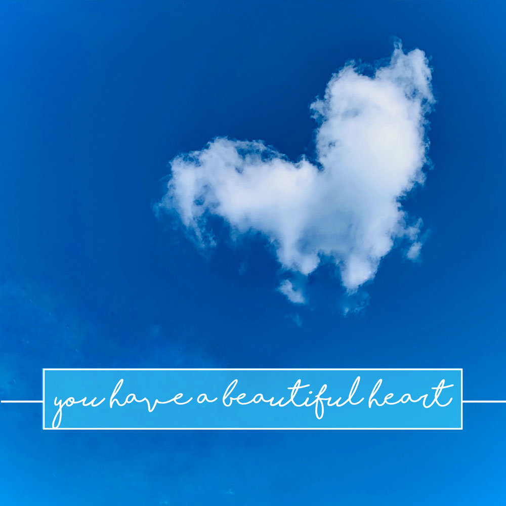 Cloud Heart Framed Print