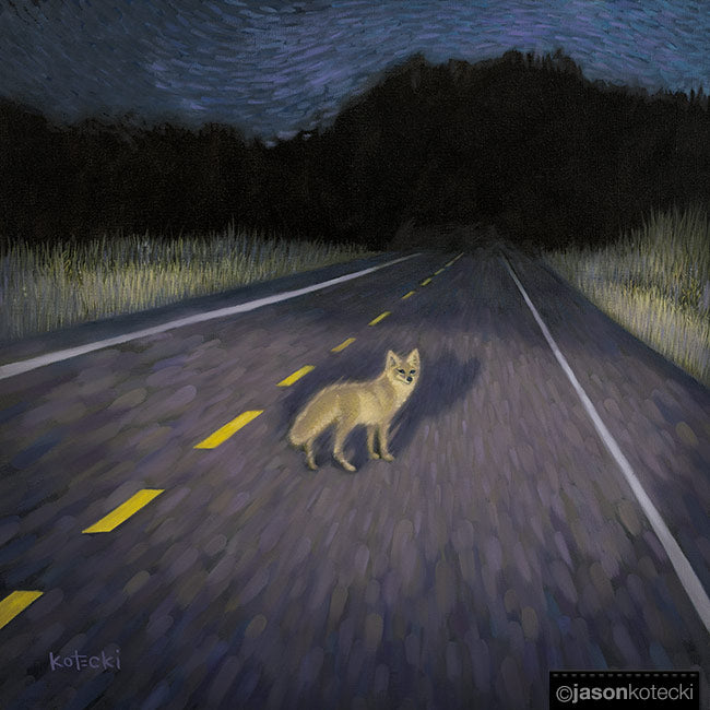Ghost In The Road Print