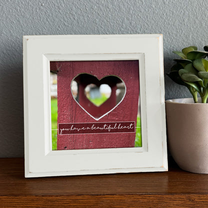 Rustic Heart Framed Print