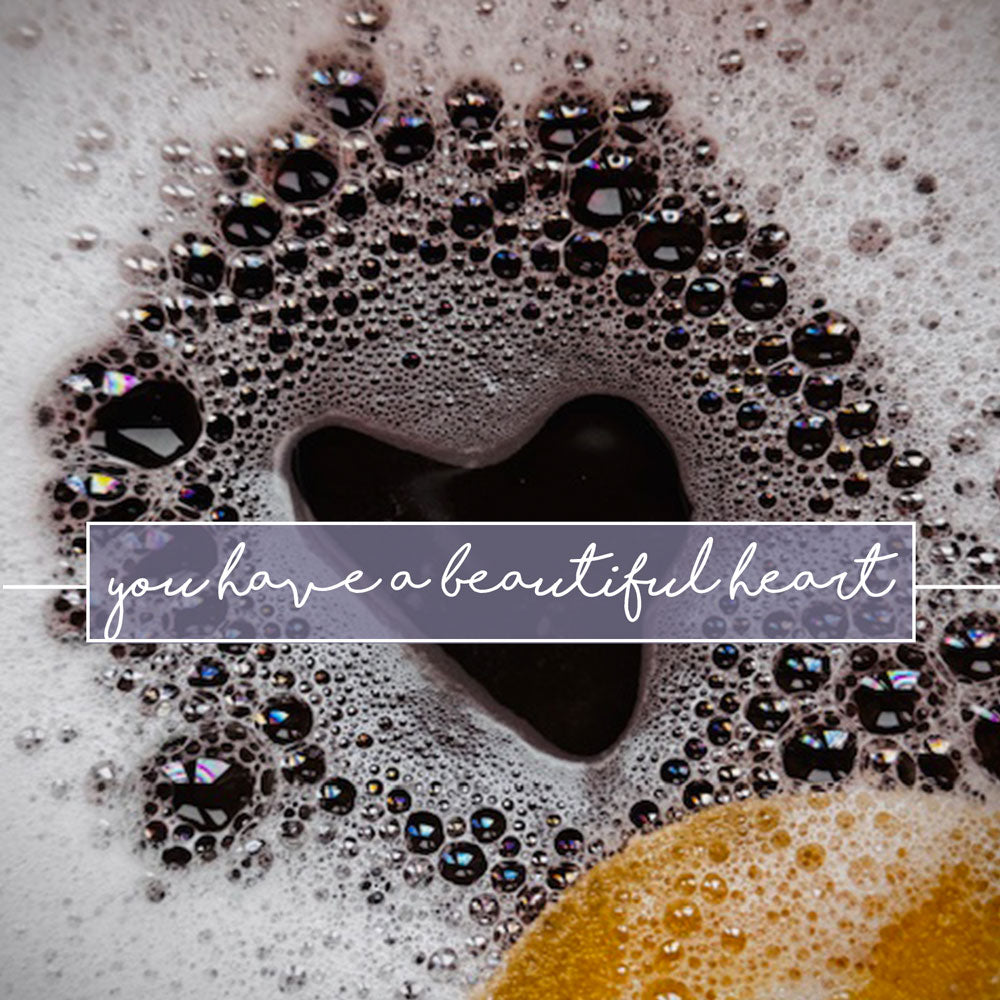 Soapy Heart Framed Print