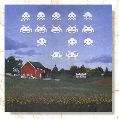 Space Invaders Mini Print - Timed Release ⏳