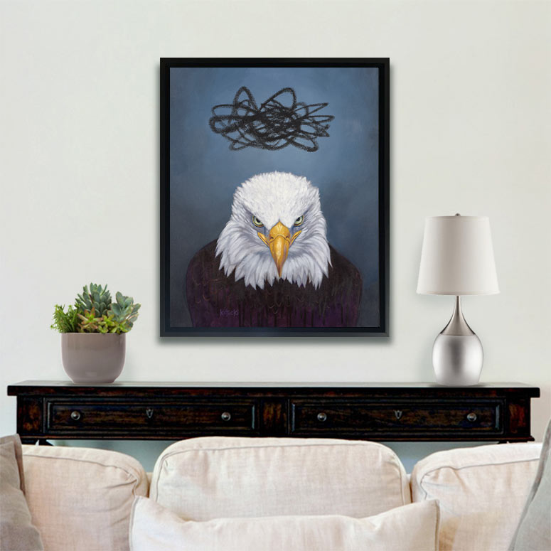 Angry Eagle Original Art