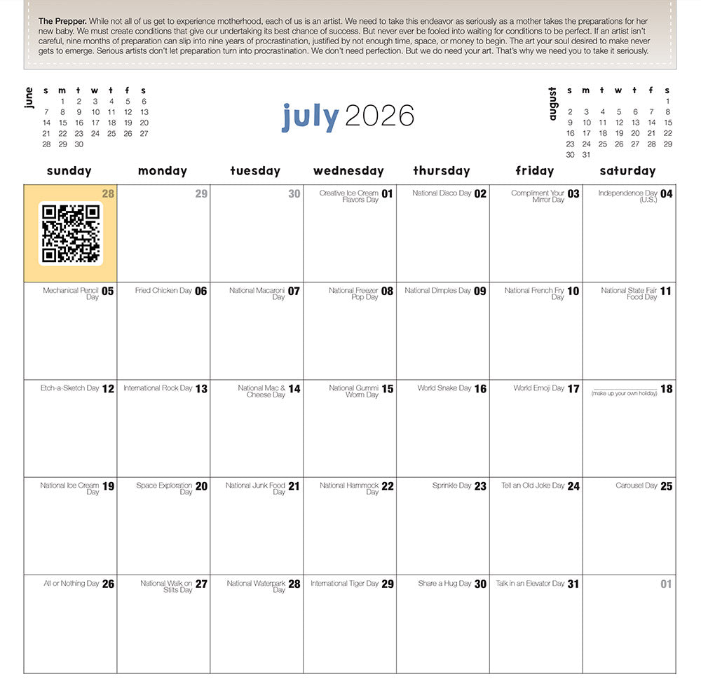 Celebrate Everything 2026 Wall Calendar