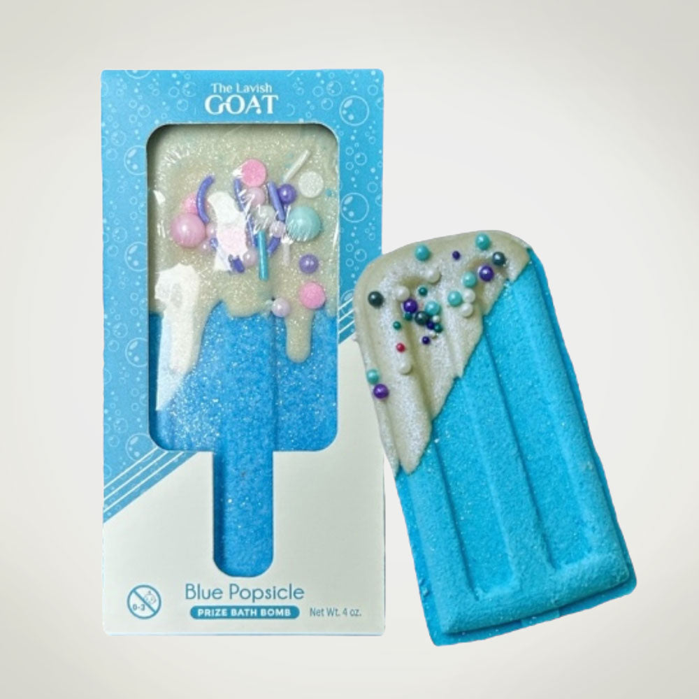 Blue Popsicle Prize Inside Bath Bomb