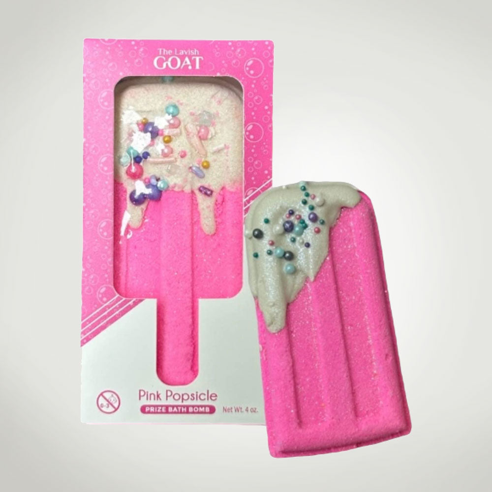 Pink Popsicle Prize Inside Bath Bomb