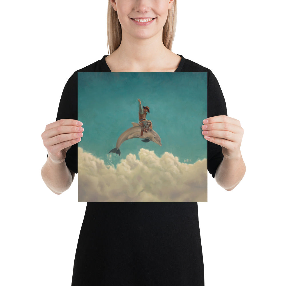 Rodeo Dolphin Print