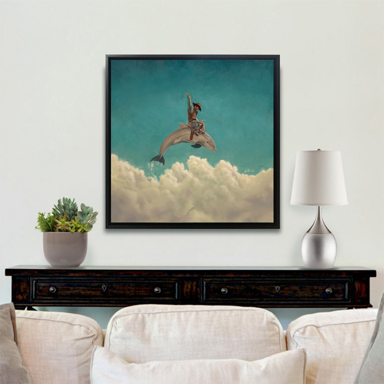 Rodeo Dolphin Original Art
