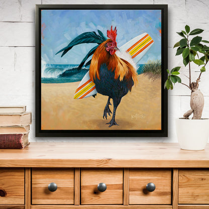 Surfer Chicken Original Art