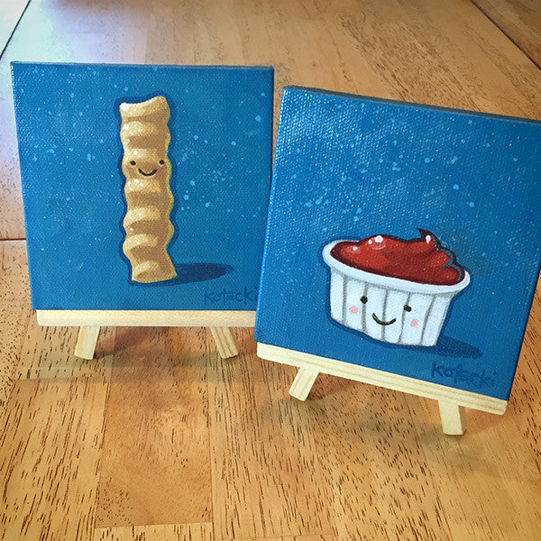 French Fry &amp; Ketchup Original Art