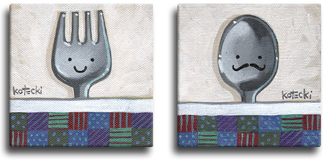 Fork &amp; Spoon Original Art