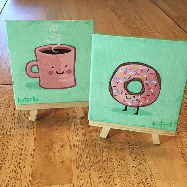 Coffee &amp; Doughnut Original Art