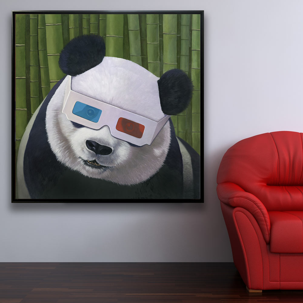3D Panda Original Art