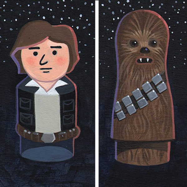 Han & Chewie Original Art