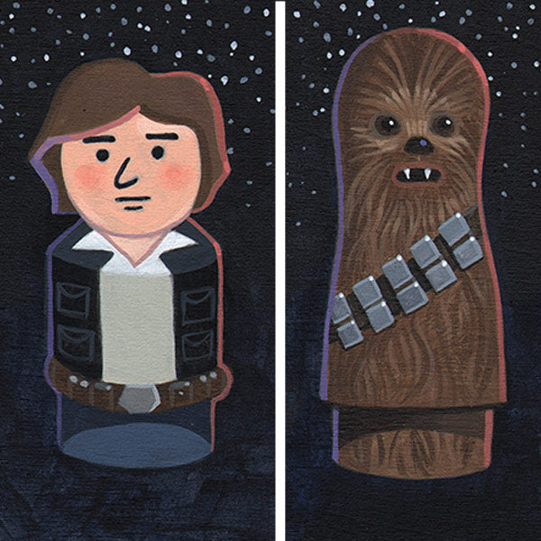 Han &amp; Chewie Original Art